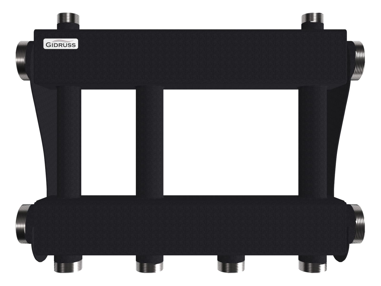 Модульный коллектор MK-250-2x32 (до 250 кВт, 2 магистр. подкл. G 2″, 2 контура G 1¼″ вверх или вниз)