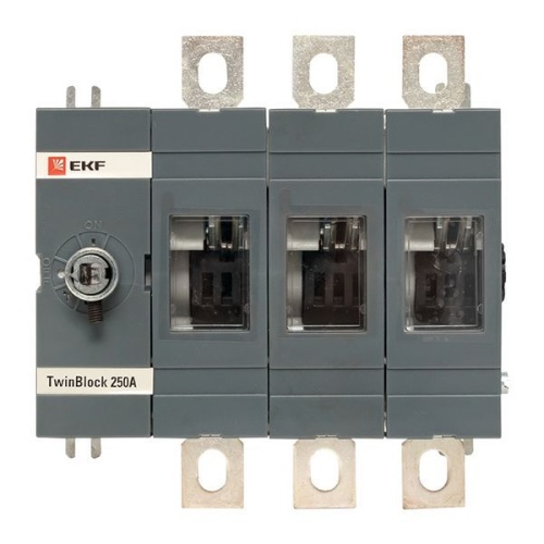 Рубильник 3п 250А без рукоятки управления TwinBlock PROxima EKF tb-s-250-3p