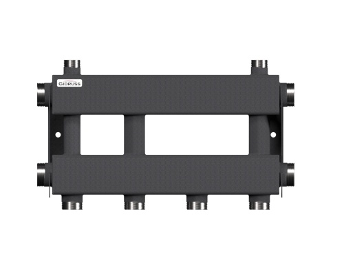 Модульный коллектор MK-150-2x32 (до 150 кВт, 2 магистр. подкл. G 1½″, 2 контура G 1¼″ вверх или вниз)