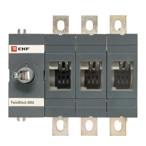 Рубильник 3п 800А без рукоятки управления TwinBlock PROxima EKF tb-s-800-3p