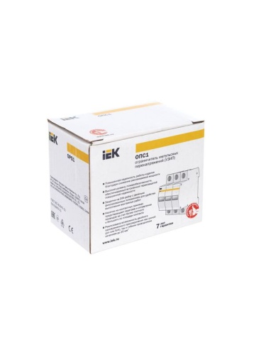 Ограничитель перенапряжения ОПС1-B 3P KARAT IEK MOP20-3-B