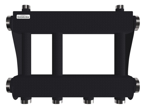 Модульный коллектор MK-250-2x32 (до 250 кВт, 2 магистр. подкл. G 2″, 2 контура G 1¼″ вверх или вниз)